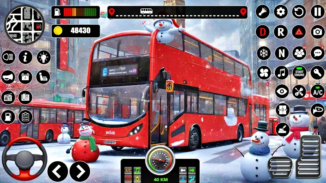 Bus Simulator 3D Bus Games (Городское автобусное симуляторение)  [МОД Все открыто] Screenshot 1