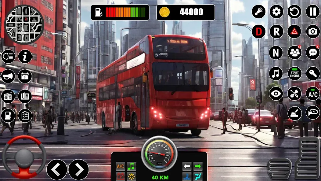 Bus Simulator 3D Bus Games (Городское автобусное симуляторение)  [МОД Все открыто] Screenshot 4