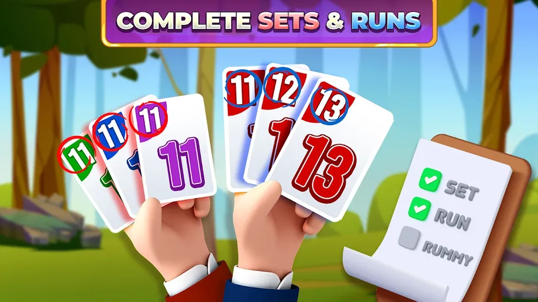 Rummy Rush - Classic Card Game (Рамми Раш)  [МОД Unlocked] Screenshot 2