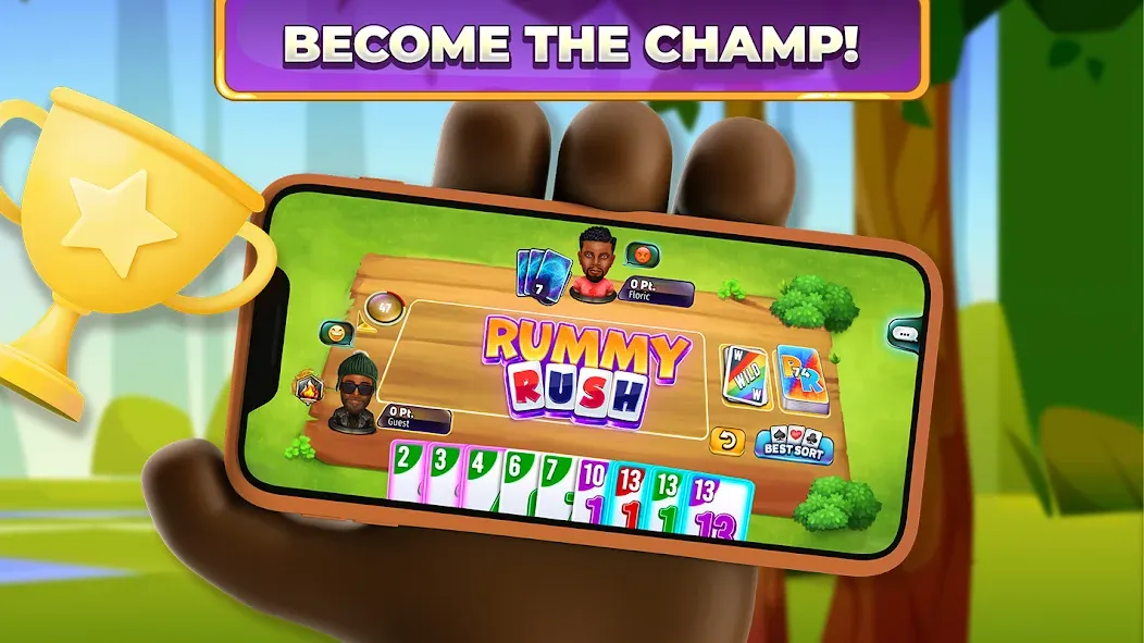 Rummy Rush - Classic Card Game (Рамми Раш)  [МОД Unlocked] Screenshot 5