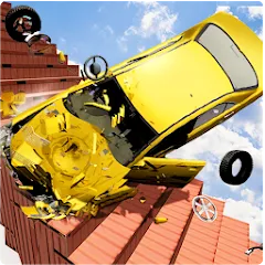 Взломанная Beam Drive Crash Death Stair C (Бим Драйв Краш Дэт Стэр С)  [МОД Много монет] - стабильная версия apk на Андроид