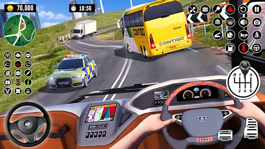 Bus Driving School : Bus Games  [МОД Меню] Screenshot 4