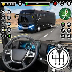 Взломанная Bus Driving School : Bus Games  [МОД Меню] - последняя версия apk на Андроид