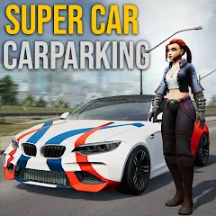 Скачать взломанную Super car parking - Car games  [МОД Unlocked] - полная версия apk на Андроид