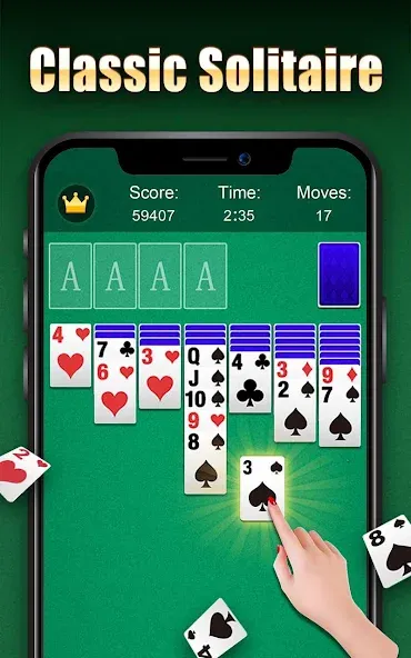 Solitaire  [МОД Много монет] Screenshot 1