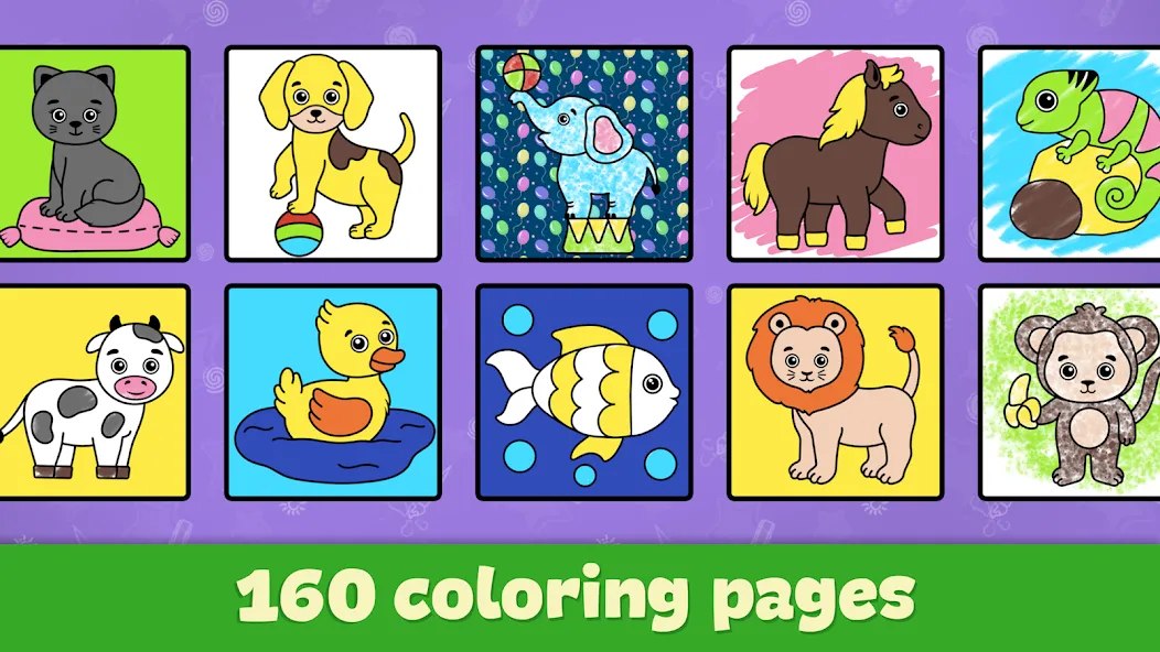 Kids Coloring & Drawing Games  [МОД Меню] Screenshot 5