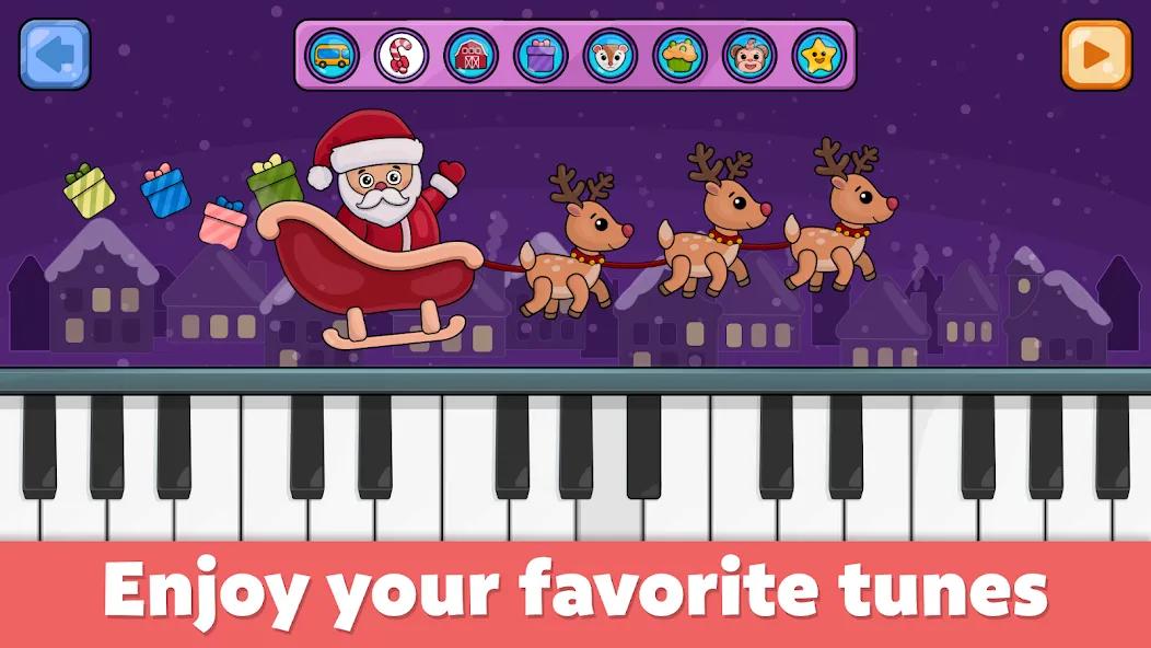 Baby Piano: Kids Music Games  [МОД Unlocked] Screenshot 1