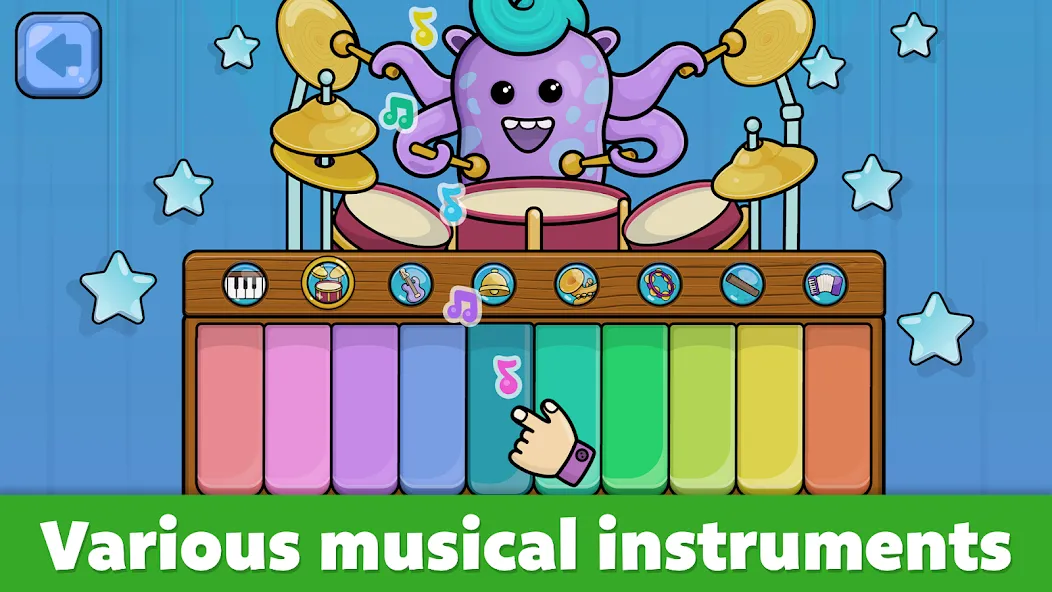 Baby Piano: Kids Music Games  [МОД Unlocked] Screenshot 2