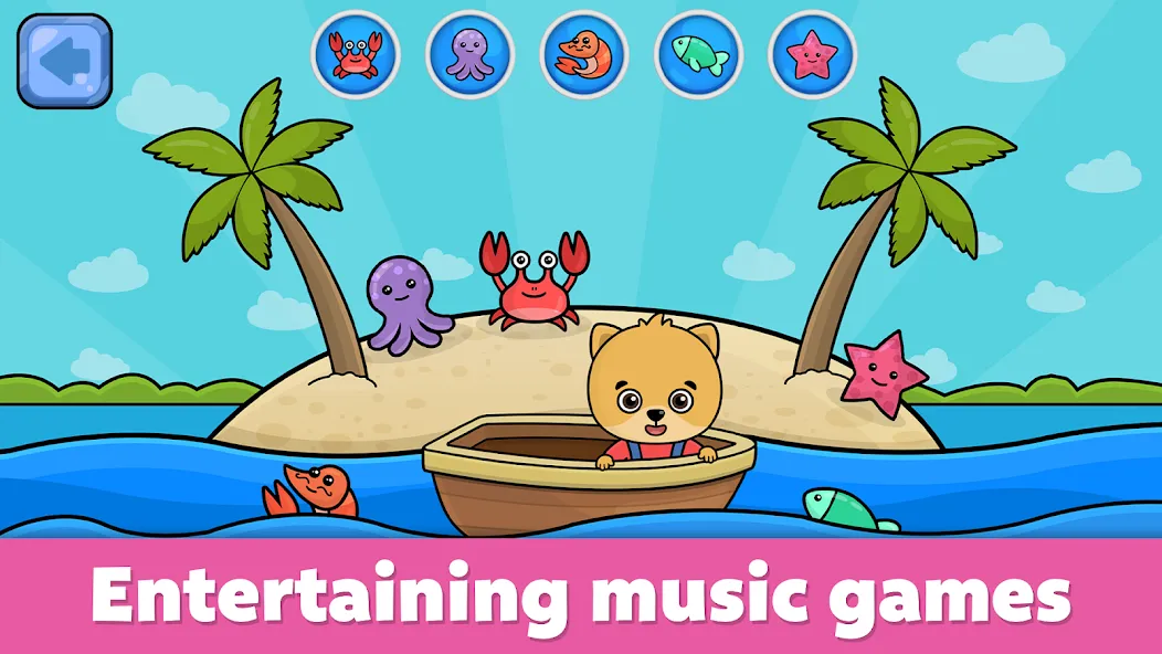 Baby Piano: Kids Music Games  [МОД Unlocked] Screenshot 4