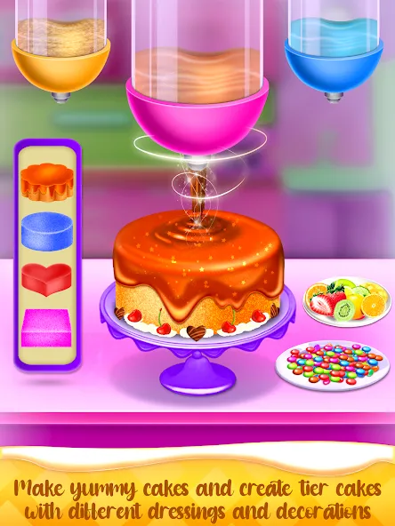 Cake Maker Cooking Cake Games (Кейк Мейкер кулинарные игры на приготовление тортов)  [МОД Unlimited Money] Screenshot 2