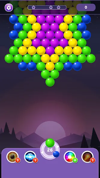 Bubble Shooter Rainbow  [МОД Mega Pack] Screenshot 1