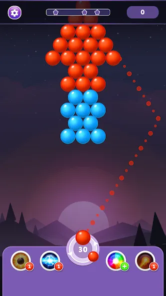 Bubble Shooter Rainbow  [МОД Mega Pack] Screenshot 3