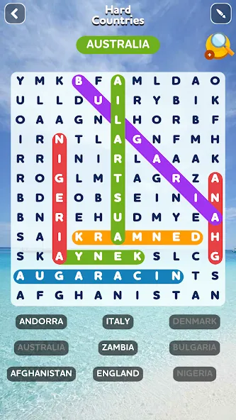 Word Search - Word Puzzle Game  [МОД Unlocked] Screenshot 2