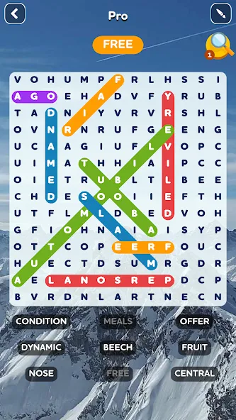 Word Search - Word Puzzle Game  [МОД Unlocked] Screenshot 3