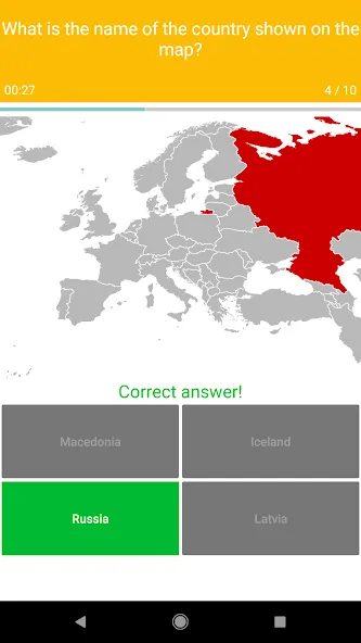 Europe Map Quiz - European Cou  [МОД Много монет] Screenshot 3