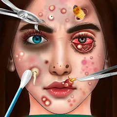 Скачать взломанную ASMR Doctor Makeup Salon games (АСМР)  [МОД Много денег] - стабильная версия apk на Андроид