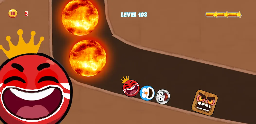 Red Hero 4 - red bounce ball 5  [МОД Unlocked] Screenshot 2