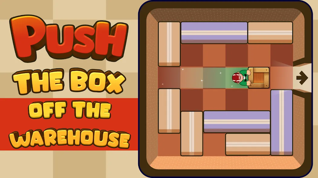 Push Box Out (Пуш Бокс Аут)  [МОД Menu] Screenshot 1