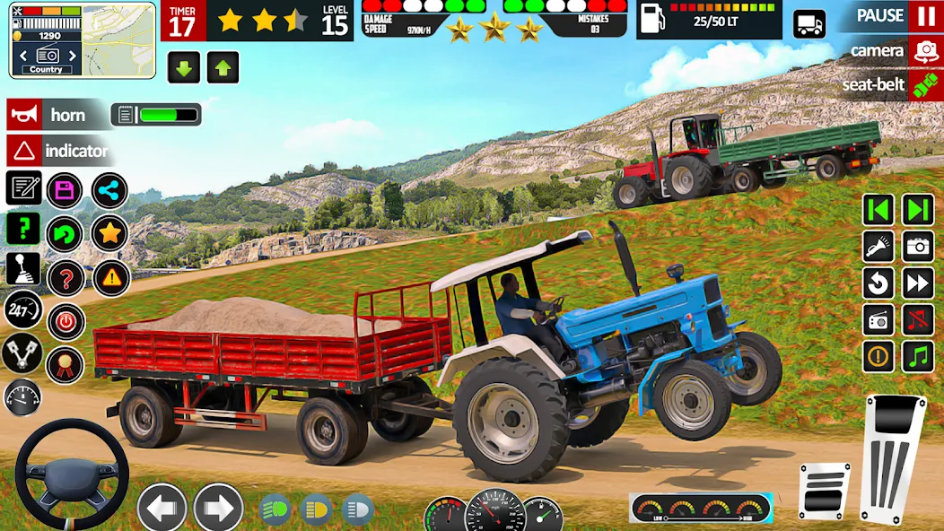 Indian Tractor Game Farming 3D  [МОД Бесконечные монеты] Screenshot 3