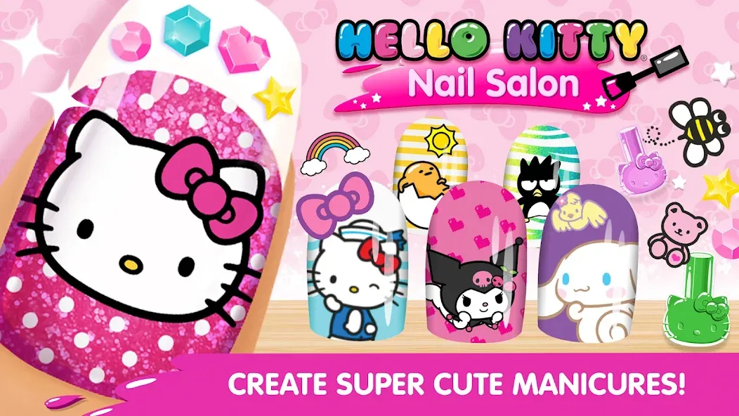 Hello Kitty Nail Salon  [МОД Меню] Screenshot 1