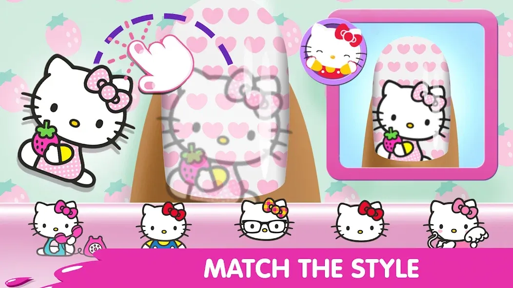 Hello Kitty Nail Salon  [МОД Меню] Screenshot 3