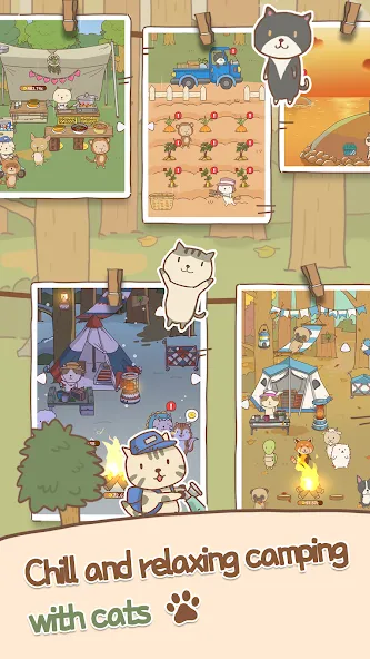 Animal Camping: Idle Camp (Анимал Кемпинг)  [МОД Бесконечные деньги] Screenshot 1