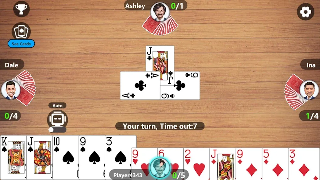 Callbreak Master 3 - Card Game  [МОД Unlimited Money] Screenshot 3