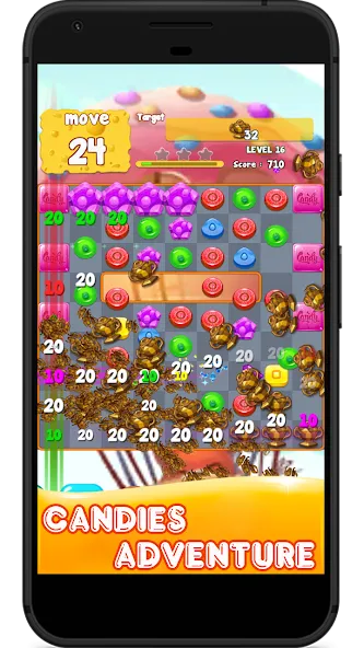 Candy 2024-Candy Match 3 Game (Кэнди 2023)  [МОД Mega Pack] Screenshot 1