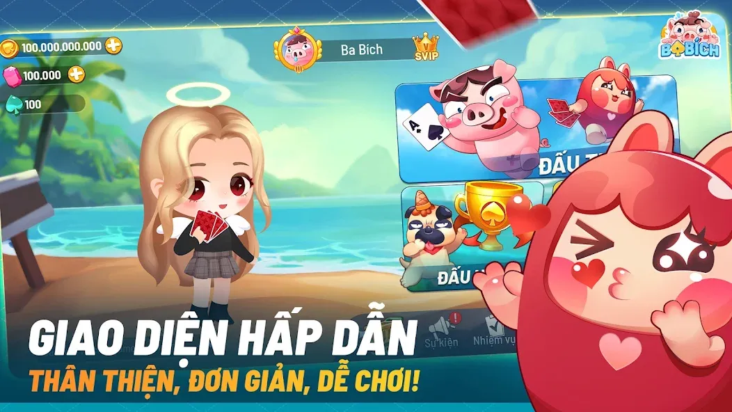 Ba Bich - Tien Len Mien Nam  [МОД Mega Pack] Screenshot 1