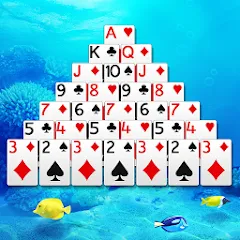 Скачать взломанную Pyramid Solitaire  [МОД Unlocked] - полная версия apk на Андроид