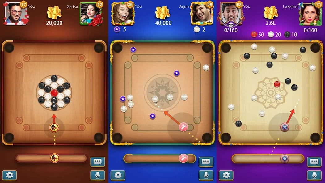 Carrom Meta-Board Disc Game (Карром Мета)  [МОД Все открыто] Screenshot 1