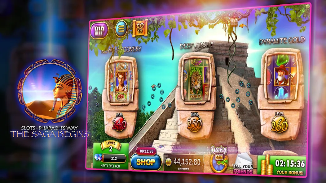 Slots - Pharaoh's Way Casino (Слоты)  [МОД Бесконечные монеты] Screenshot 1