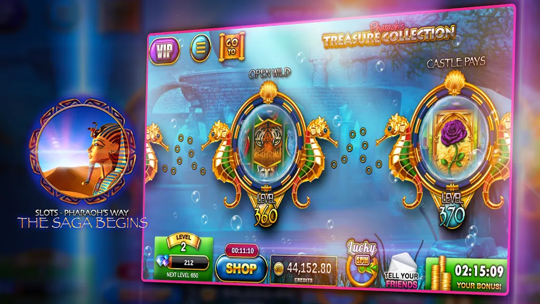 Slots - Pharaoh's Way Casino (Слоты)  [МОД Бесконечные монеты] Screenshot 2