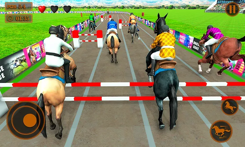 Mounted Horse Racing Games  [МОД Много денег] Screenshot 1