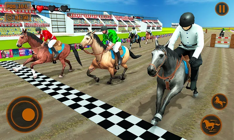 Mounted Horse Racing Games  [МОД Много денег] Screenshot 2