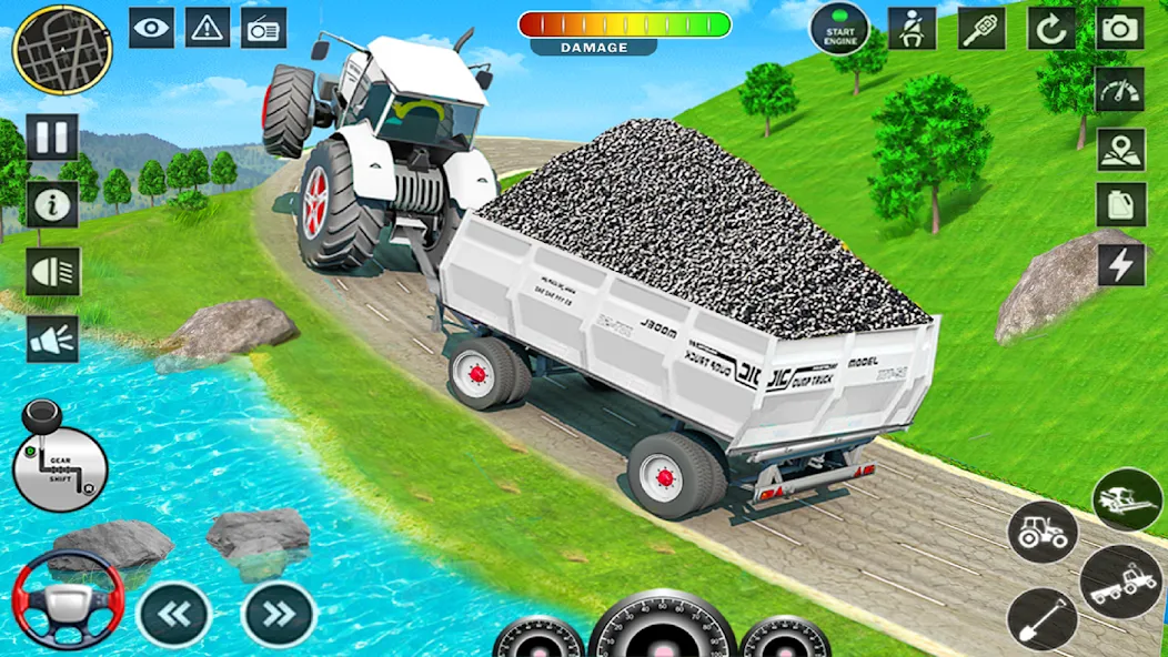 Big Tractor Farming Simulator (Биг Трактор Фарминг Симулятор)  [МОД Много монет] Screenshot 1