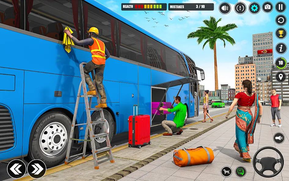 City Bus Simulator 3D Bus Game (Симулятор городского автобуса 3D  игра   )  [МОД Бесконечные деньги] Screenshot 3