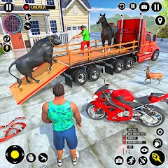 Скачать взлом Animal Transport Truck Game 3D (Игра Грузовик для перевозки животных)  [МОД Много монет] - полная версия apk на Андроид