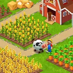 Скачать взломанную Farm City: Farming & Building (Фарм Сити)  [МОД Unlocked] - стабильная версия apk на Андроид