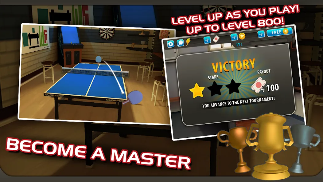 Ping Pong Masters (Пингпонг мастера)  [МОД Бесконечные монеты] Screenshot 3