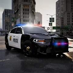 Скачать взломанную Police Car Simulator 2023 (Полицейский симулятор автомобиля 2023)  [МОД Много монет] - последняя версия apk на Андроид