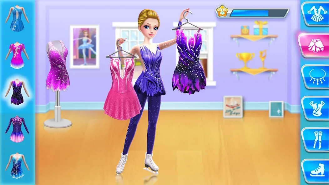 Ice Skating Ballerina Life  [МОД Бесконечные монеты] Screenshot 1