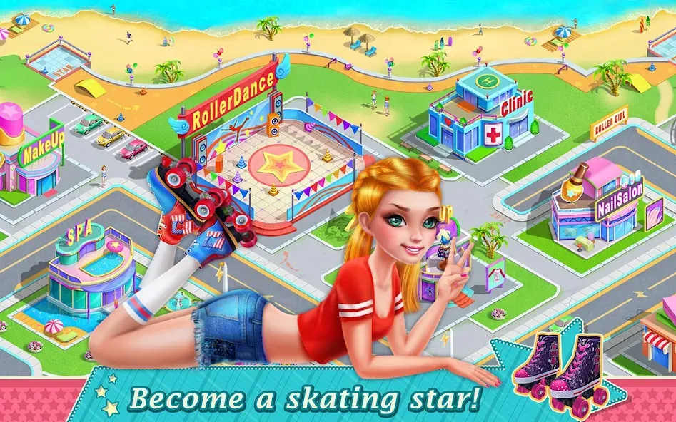 Roller Skating Girls  [МОД Все открыто] Screenshot 5