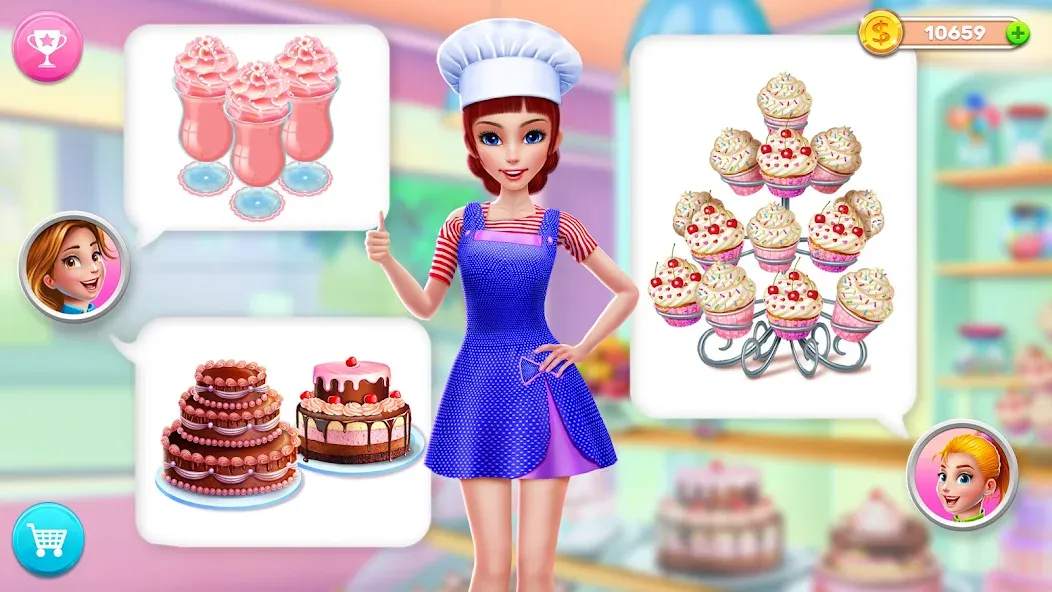 My Bakery Empire: Bake a Cake  [МОД Бесконечные деньги] Screenshot 4