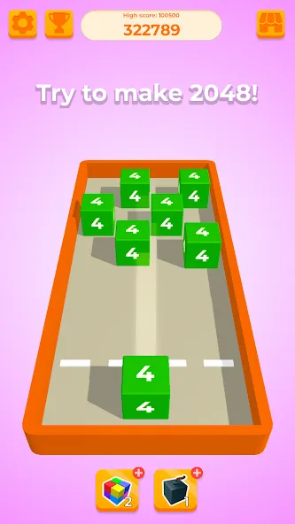 Chain Cube 2048: 3D merge game (Чейн Куб)  [МОД Много денег] Screenshot 4