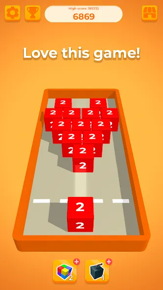 Chain Cube 2048: 3D merge game (Чейн Куб)  [МОД Много денег] Screenshot 5