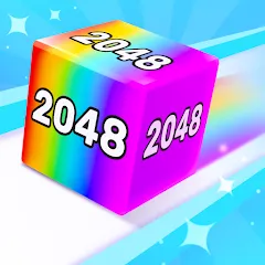 Взломанная Chain Cube 2048: 3D merge game (Чейн Куб)  [МОД Много денег] - стабильная версия apk на Андроид