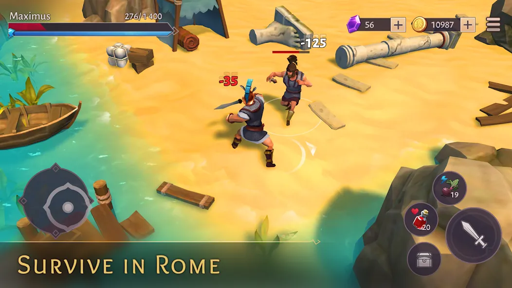 Gladiators: Survival in Rome  [МОД Бесконечные монеты] Screenshot 1