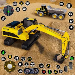 Взломанная Construction Dump Truck Game (Конструкционный симулятор самосвала)  [МОД Меню] - стабильная версия apk на Андроид