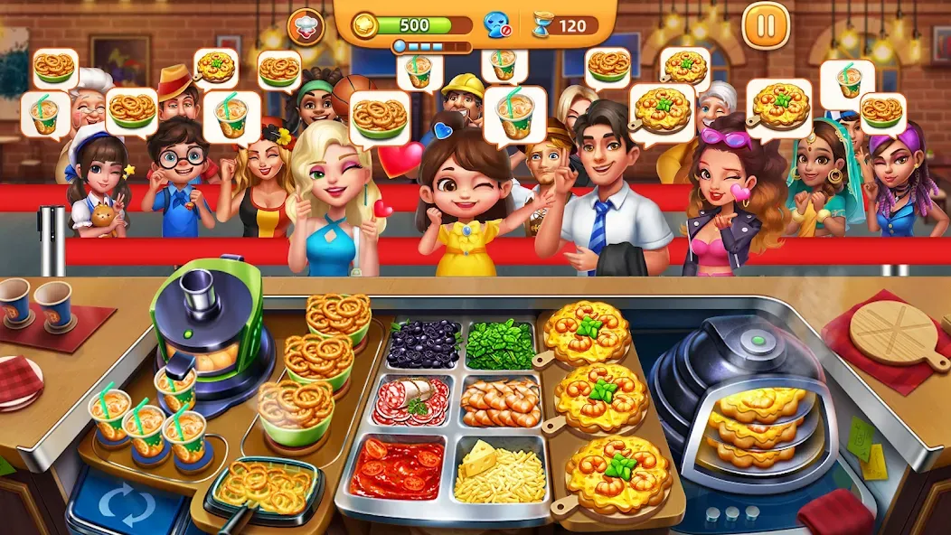 Cooking City - Cooking Games (Кукинг Сити)  [МОД Бесконечные деньги] Screenshot 2